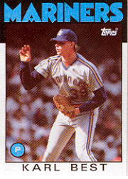 1986 Topps Baseball Cards      061      Karl Best